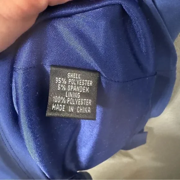 Adrianna Papell Blue Knot Front Jersey Knit Dress size 10 - Picture 4 of 5